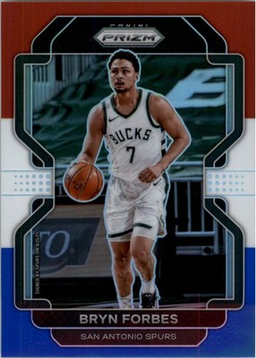 2021-22 Panini Prizm Prizms Red White and Blue #33 Bryn Forbes - BSK