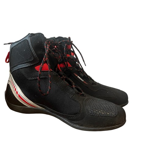 Motorcycle Black Riding Boots Sedici Sportiva Men Size 9 Euro 42 - Nice! - Picture 9 of 9