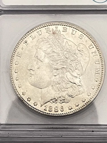 1886 Morgan Silver Dollar Philadelphia ICG MS 64- Vam 1C Hot 50/WOW