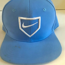 Nike Blue Adjustable Solid Baseball Cap Hat Men s One Size Sports Casual