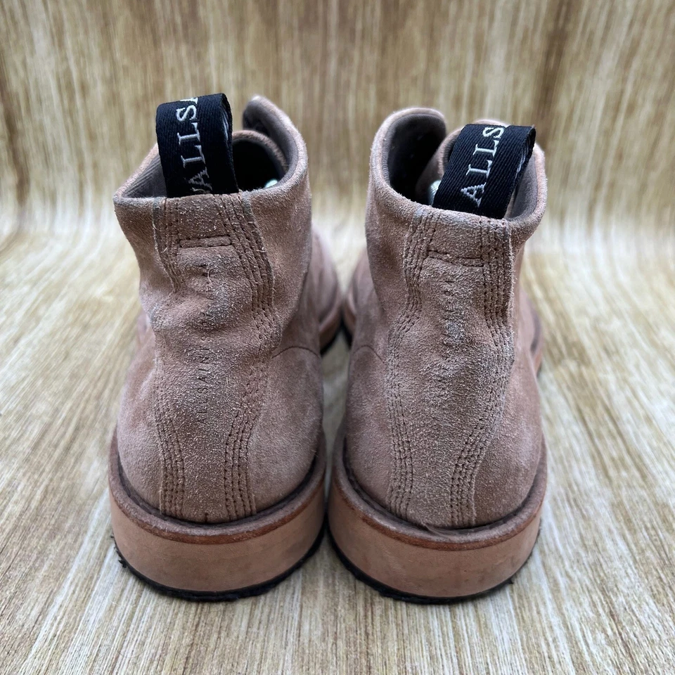 AllSaints Matthias Chukka Botas Para Hombre Talla 9 EU 42 Marrón Gamuza Zapatos al Tobillo Foto 4 de 4