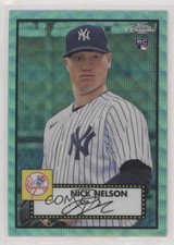 2021 Topps Chrome Platinum Anniversary Aqua Wave Refractor Nick Nelson #107 4z8