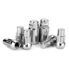 Chrome Spline-Drive Wheel Locks   M14x1.5 45mm Anti-Theft Kit with 5 Locks /