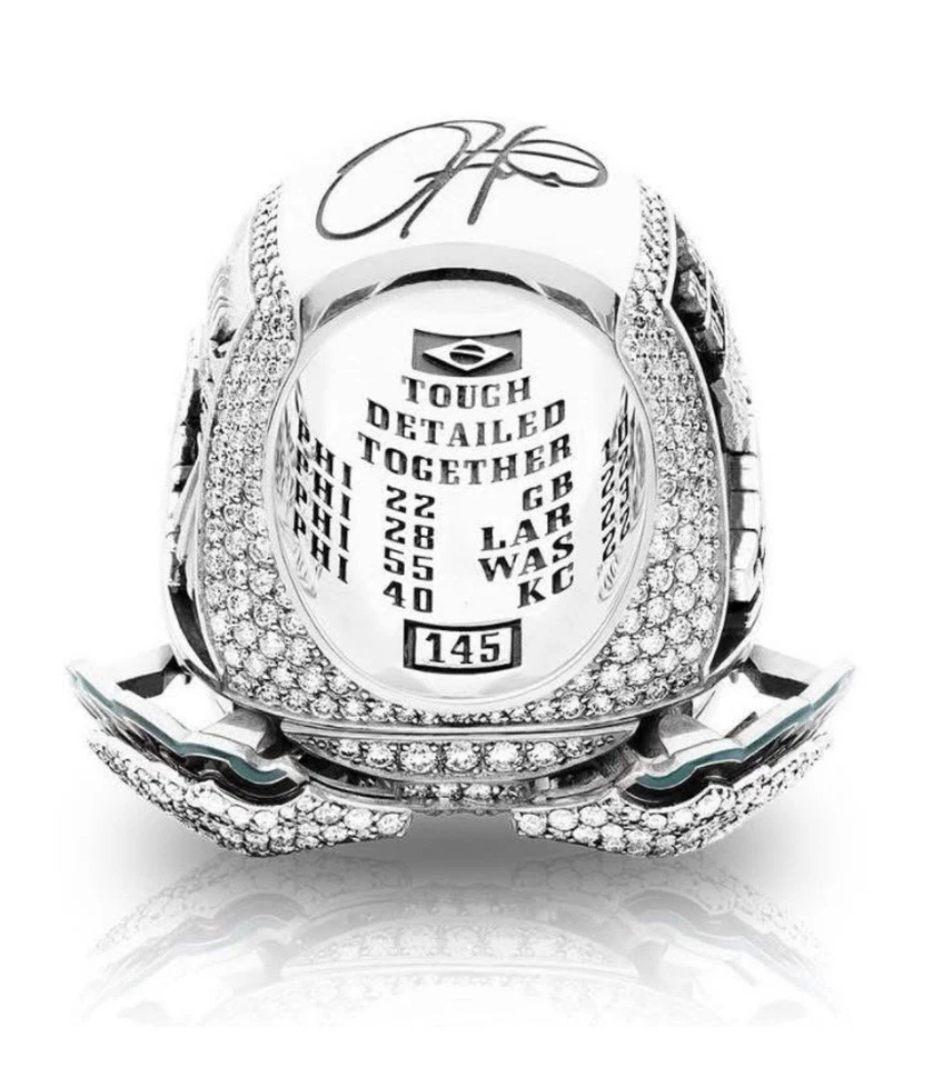 Limited Edition Philadelphia Eagles Super Bowl LIX Ring, Hurts Wings Pop - Image 2 of 4