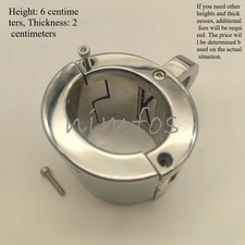 Stainless Steel Customizable Handcuffs Ankle Cuffs Collar Heavy Duty Set SM