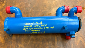 PERKINS 4.108 MARINE 4CYL HEAT EXCHANGER/CHAMP MANUFACTURE PN#NA001406