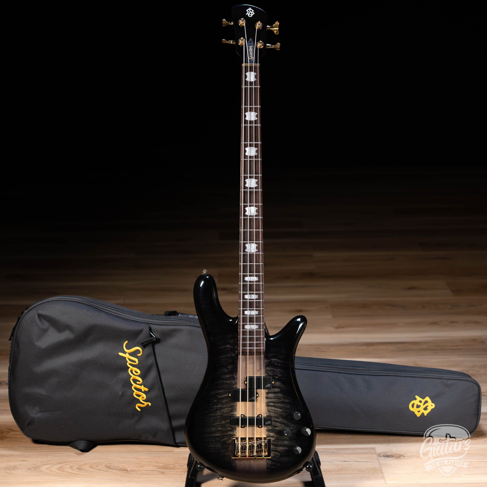 Spector Icon NS-2 Neck Through 4-String Bass w/ Gigbag – Black Stain