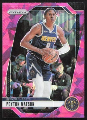 2024-25 Panini Prizm - Peyton Watson #133 Pink Ice Prizm