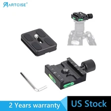 50mm Tripod Quick Release Plate and Clamp Base Kit Camera Mount Adapter