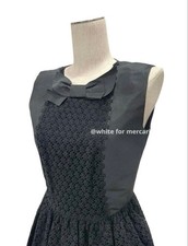 Red Valentino Floral Lace Dress With Ribbon Decoration On The Chest