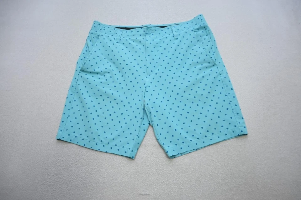 Шорты для гольфа Under Armour HeatGear свободные с цветочным рисунком плоские спортивные 9 дюймов мужские размер 36 - Изображение 2 из 4