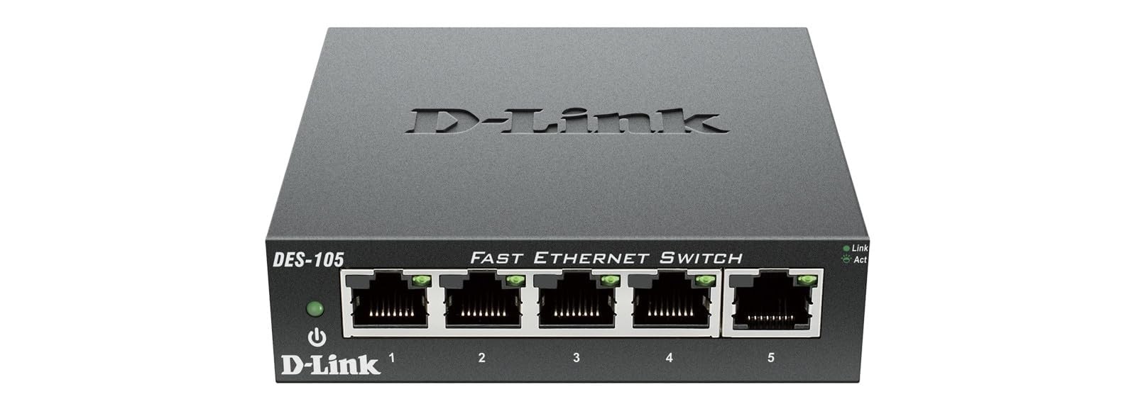 Switch Ethernet DES-105 à 5 Ports 10/100mbps avec Partage Réseau Fluide et Stable