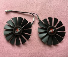 Pair Fans Cooler Fan For ASUS GeForce GTX 1070 Ti CERBERUS FDC10M12S9-C 95mm