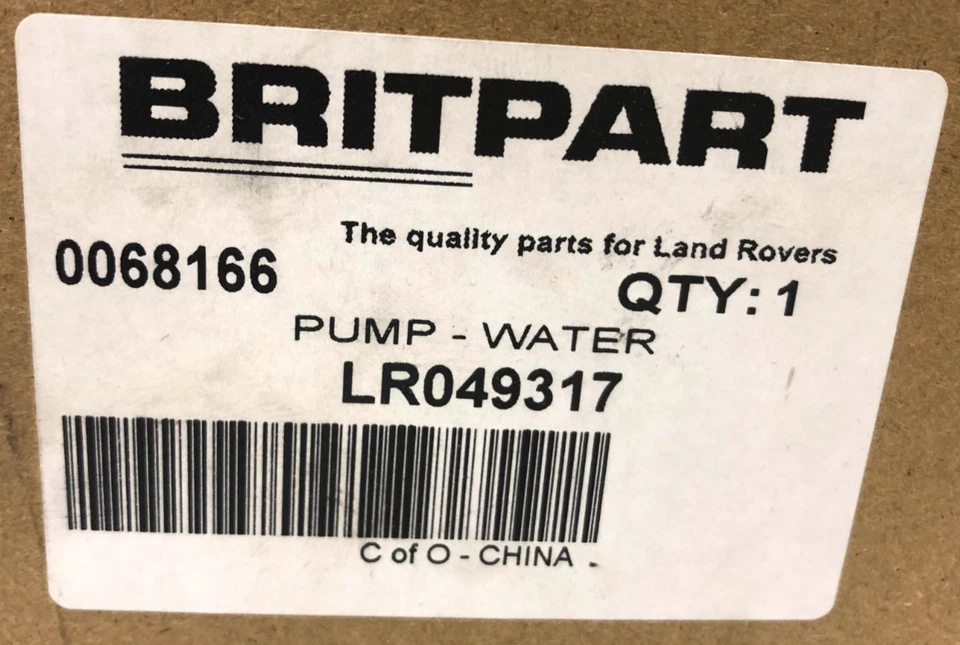 Genuine Britpart Auxiliary Water Pump Assembly - LR049317 - Image 4 of 4