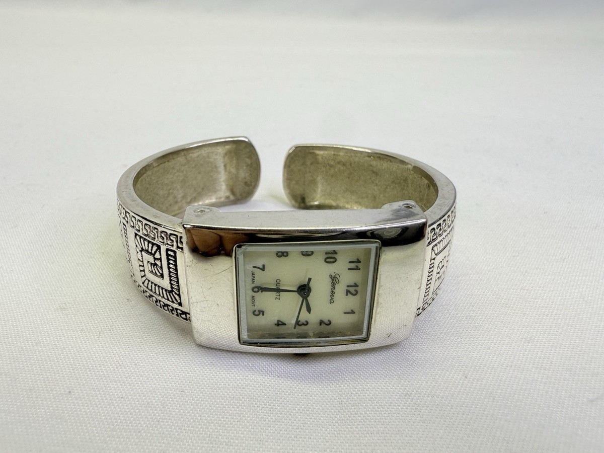Vintage Geneva Platinum 6134 Women's Cuff Bracelet Watch | eBay