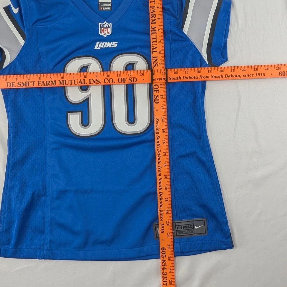 Camiseta deportiva para mujer Ndamukong Suh Detroit Lions #90 Nike On Field azul mediana M Foto 4 de 4
