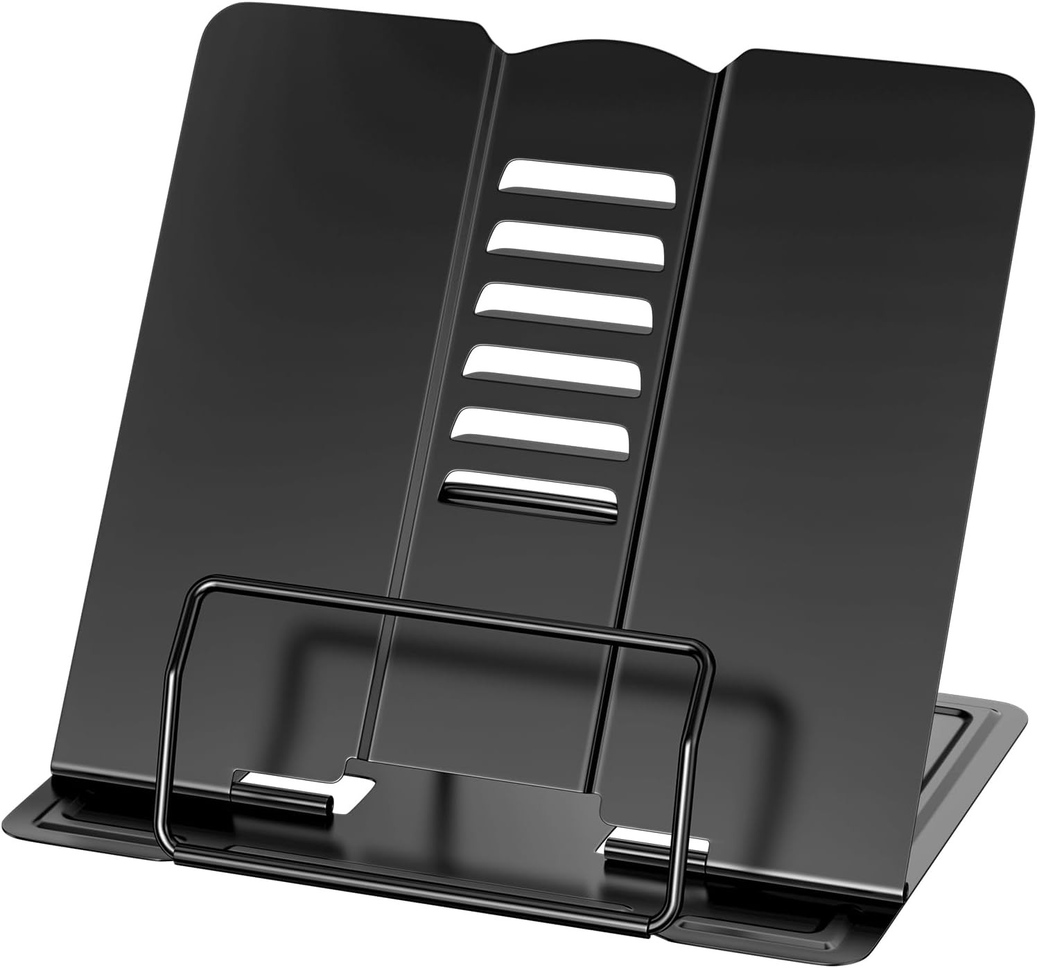Newpop Nero Leggio per Libri, Porta Libro da Scrivania, Bookstands, Poggia Tavol foto 2