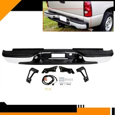 Chrome Rear Bumper Complete For 1999-2007 Chevy Silverado Gmc Sierra 1500 2500 Chrome Rear Bumper Complete For 1999-2007 Chevy Silverado Gmc Sierra 1500 2500