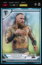 WWE Topps Slam Digital Triple Threads 20 Aleister Black Platinum Bass 66CC