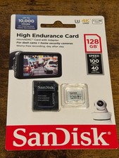 SanDisk 128GB High Endurance Video MicroSDXC Card with Adapter for Dash Cam