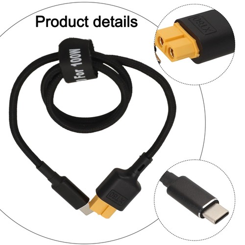 Câble de Charge USB C Efficace 100W Compatible avec Outils Kitrc Chargeurs - Photo 12 sur 25