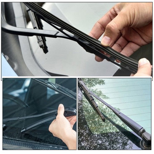 8 Pcs Wiper Strip Grill Squeegeesuper Flexible Silicone Front Windshield Wipers - Picture 9 of 12