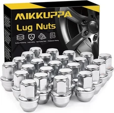 MIKKUPPA 24pcs M14x1.5 F150 Lug Nuts, Chrome OEM Style Replacement for 2015-2024