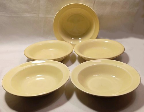 Juego de 5 cuencos de postre vintage FIESTA WARE AMARILLOS - Imagen 2 de 5