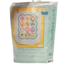 New Dimensions Woodland Quilt Kit Baby 34x43 Stamped Cross Stitch