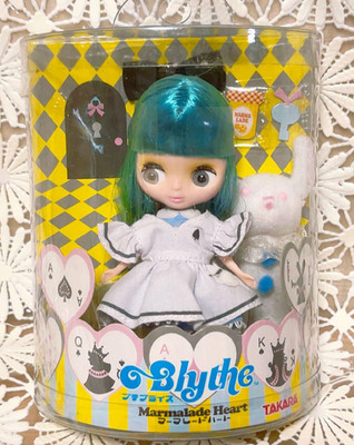 TAKARA Petit Blythe Marmalade Heart PBL-49 Modepuppe blaue Haare Spielzeug