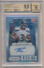 RUSSELL WILSON 2012 PANINI PRIZM RC ROOKIE AUTOGRAPH SP AUTO /250 BGS 9.5 GEM 10