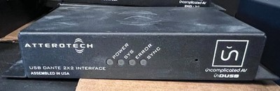AtteroTech QSC Q-SYS unDUSB USB Audio Interface   Dante / AES67 