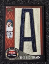 2009 Topps Walter Johnson Legends Of The Game Letter Patch A #09/50 Senators 