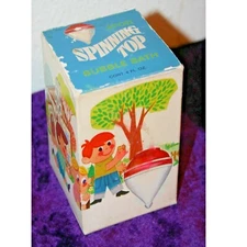 Vintage 1970's  Avon Spinning Top Bubble Bath Top in Original Box, No Spinner