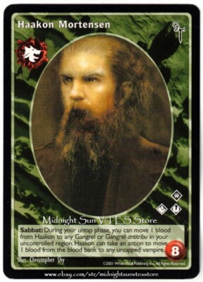 Haakon Mortensen Gangrel Antitribu Final Nights V:TES VTES Vampire CCG