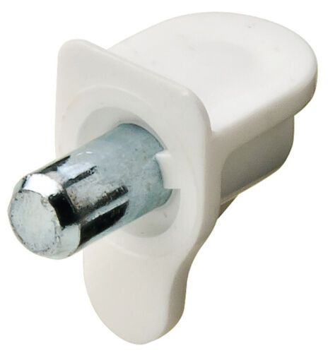 Brand-new & Srtong Hafele White Galvanised 5mm Shelf Support Pegs Pins Plug Stud - Afbeelding 1 van 3
