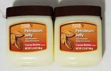 SET OF 2 Personal Care 100% Petroleum Jelly Skin Protectant 3.53oz Cocoa Butter