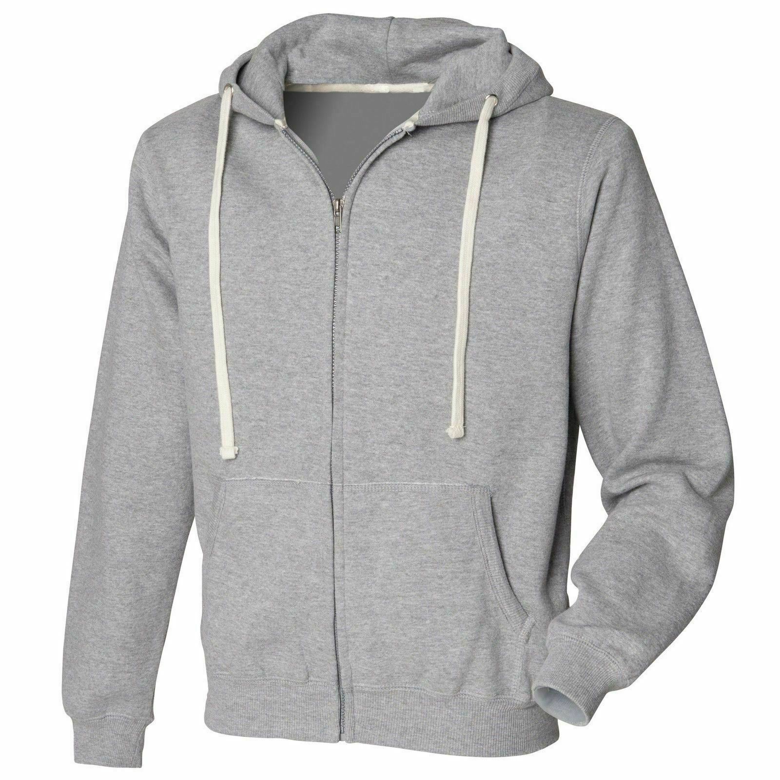 FILA Front Row FR800 Heavyweight Zip Thu Hoodie Casual Hoodie Heather Grey X Small