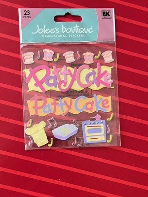RARE PATTY CAKE BY JOLEE'S DIMENSIONAL STICKERS - RETIRED