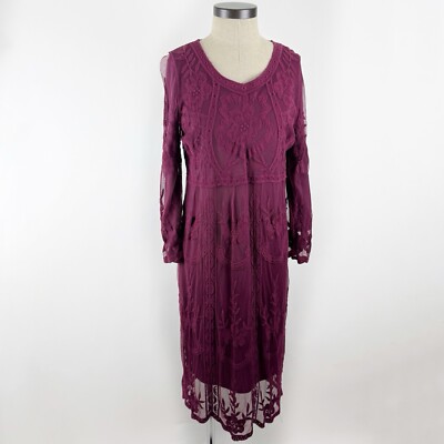 chinese dress ladies Baltic Born Womens Summerlin Lace Top Maxi Dress | Rust main image 0