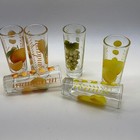 Cerve Lot of 6 Tall Shot Glasses - Lemon Mandarin Grapes - Italy