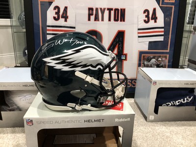 carson wentz signed helmet