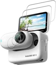 2 2 Pack Lens Screen Protector for Insta360 GO 3 LCD Screen Insta 360 Lens