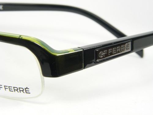 GF FERRE FF15102 TRANSPARENT GREEN / BLACK EYEGLASSES GLASSES FF151 51-16-130mm - Picture 5 of 10