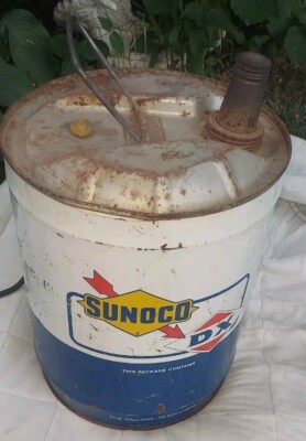 VINTAGE OIL CAN SUNOCO DX 5 GALLONS | eBay