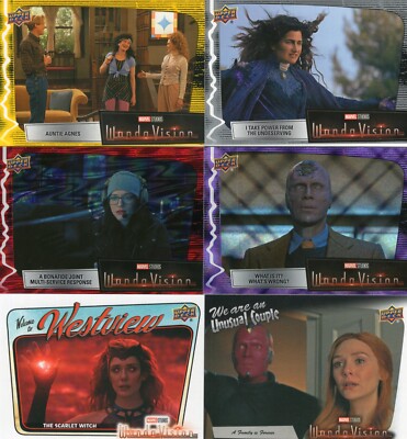 2022 Upper Deck WandaVision Marvel Trading Cards - Base, Parallel & Insert Cards