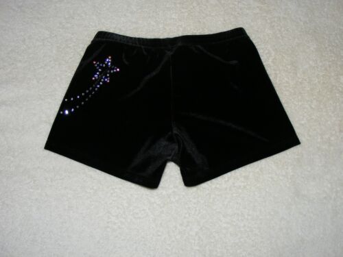 Pantaloncini Tumblewear velluto nero - strass - taglia L - Foto 2 di 3