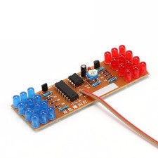 1pcs Red Blue Double Color Flashing Lights Kit Strobe Ne555 Cd4017 New 1pcs Red Blue Double Color Flashing Lights Kit Strobe Ne555 Cd4017 New
