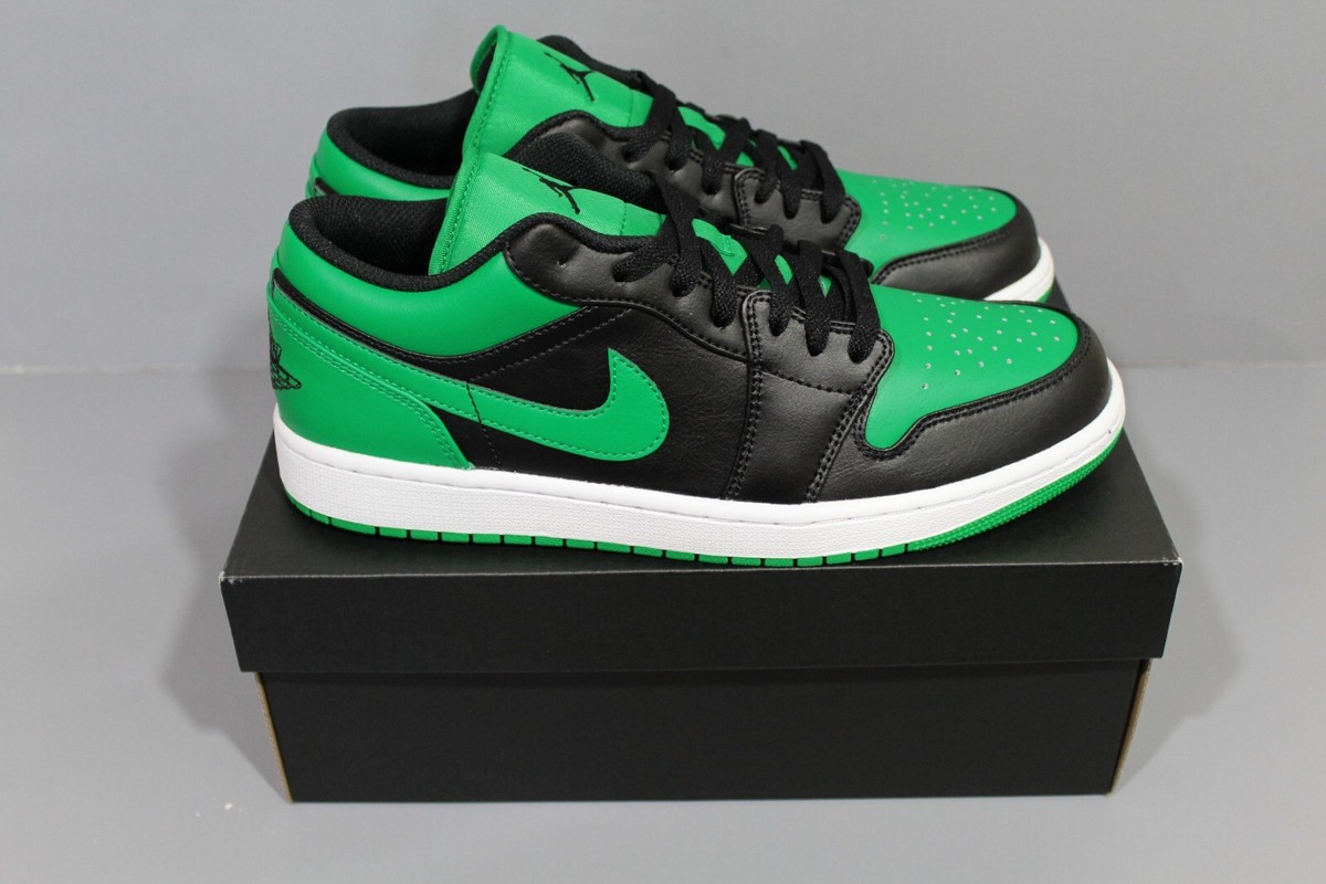 よ*ん様 Nike Air Jordan 1 Low ブラック/グリーン Air Jordan 1 AJ1 Low (GS) Black/Black-Lucky Green-White