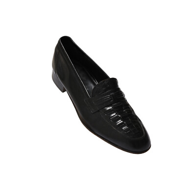 Florsheim (USA) Vintage, 1970s, Woven Vamp, Penny Strap, Corporate Casual